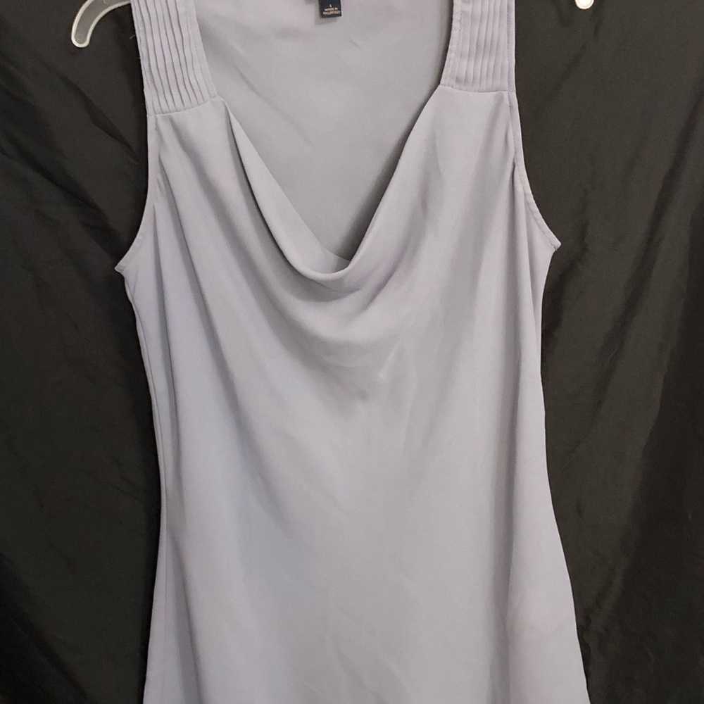 Elegant Gray Sleeveless blouse